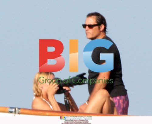 Uma Thurman and Arpad Busson with Liam Neeson and Natasha Richardson in Italy