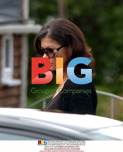 Catherine Zeta Jones Arriving for Grandmother's Funeral