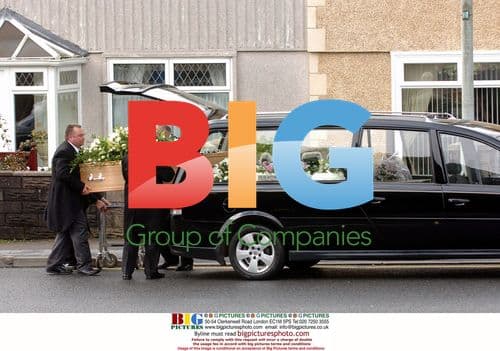 Catherine Zeta Jones at grandmother's funeral