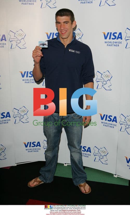 Michael Phelps at Visa press conference