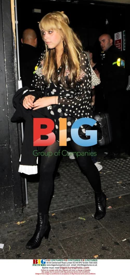 Peaches Geldof and husband leaving The Astoria