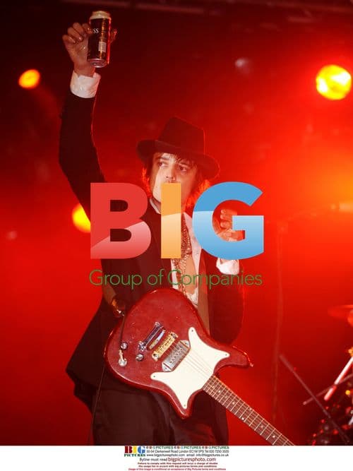 Pete Doherty performs with Babyshambles at Leeds Festival