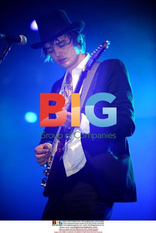 Pete Doherty performs with Babyshambles at Leeds Festival