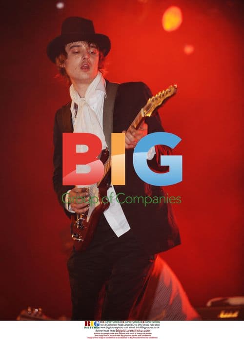 Pete Doherty performs with Babyshambles at Leeds Festival