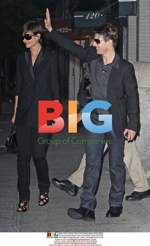 Tom Cruise and Katie Holmes Leaving Apartment
