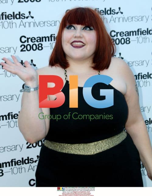 Beth Ditto of The Gossip performs at Creamfields festival