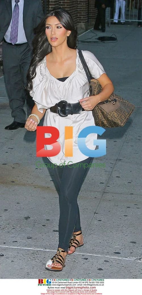 Kim Kardashian at Late Show taping