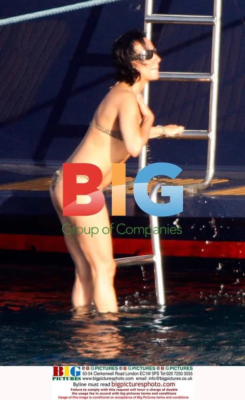 Nancy Dell'Olio on Yacht in Greece