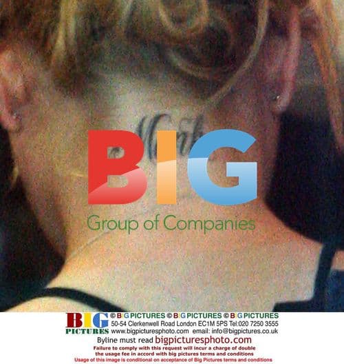 Sophie Monk Shows Off Neck Tattoo