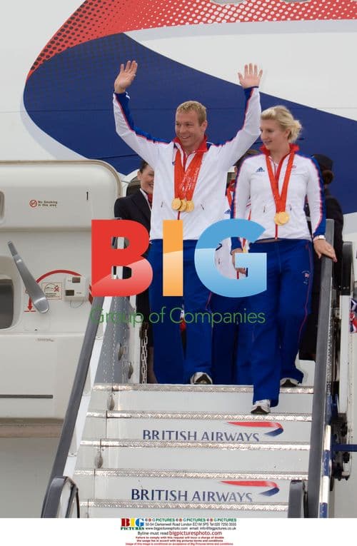 Team GB Returns from Beijing 2008 Olympics