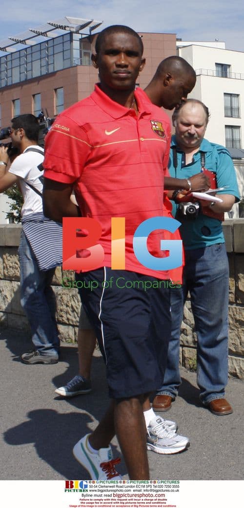 Barcelona players in Krakow