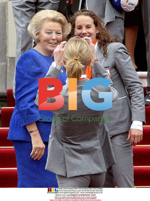 Queen Beatrix Welcomes Dutch Olympians