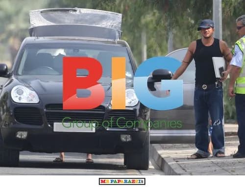 Peter Andre and Kids on Holiday in Cyprus