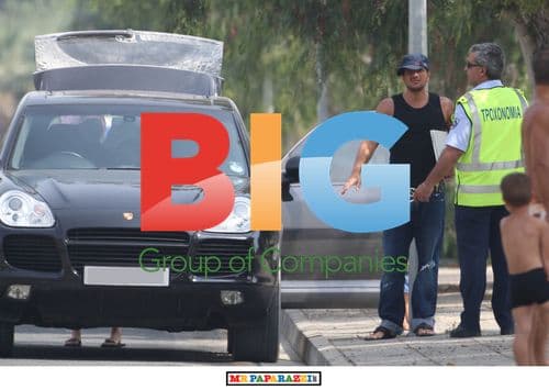 Peter Andre and Kids on Holiday in Cyprus