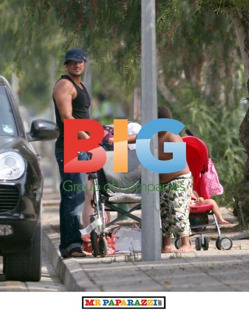 Peter Andre and Kids on Vacation in Cyprus