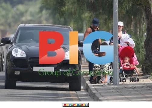 Peter Andre with Kids in Cyprus