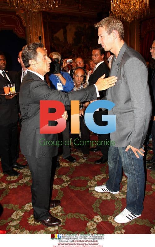 French Olympians Celebrated at Elysee Palace