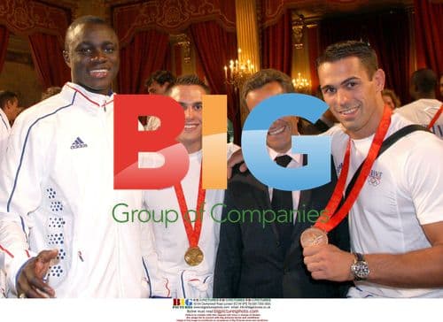 French athletes congratulated by Sarkozy
