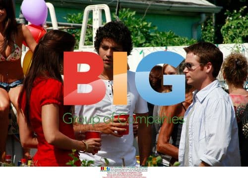 Adrian Grenier and Kevin Connolly on 'Entourage' set