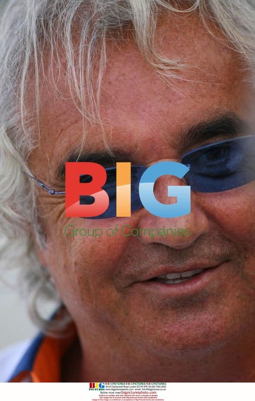Flavio Briatore at F1 Qualifying in Valencia