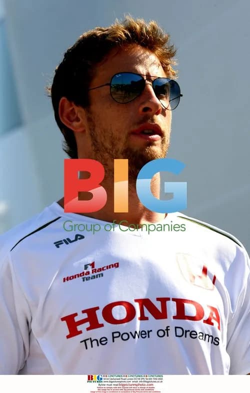 Jenson Button at Formula One Qualifying in Valencia