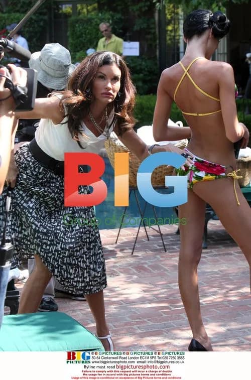 Janice Dickinson on set of reality show