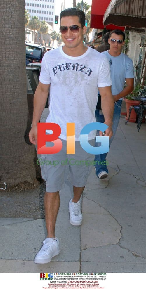 Mario Lopez and Kristin Chenoweth at Jim Wayne Salon