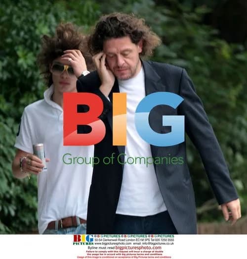 Chef Marco Pierre White and son in London