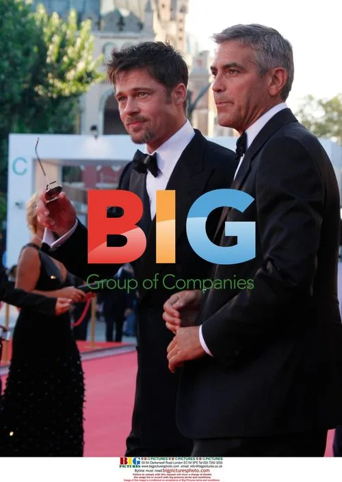 Brad Pitt and George Clooney at 'Burn After Reading' Premiere