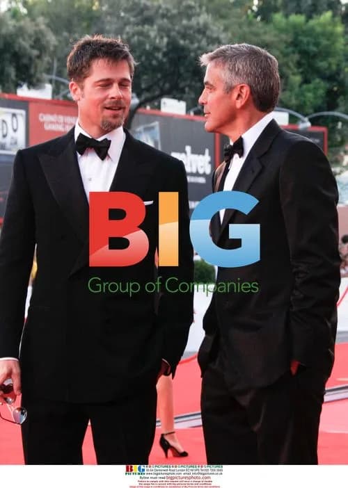 Brad Pitt and George Clooney at 'Burn After Reading' Premiere