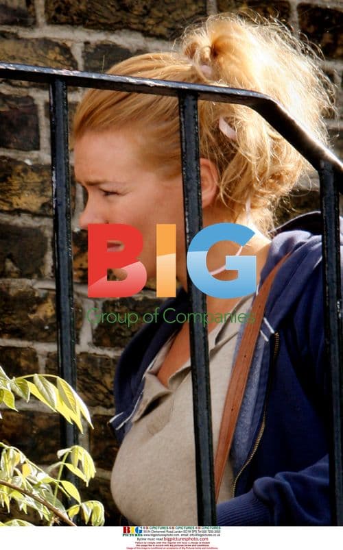 Billie Piper on set of "Confessions of a Call Girl" sequel