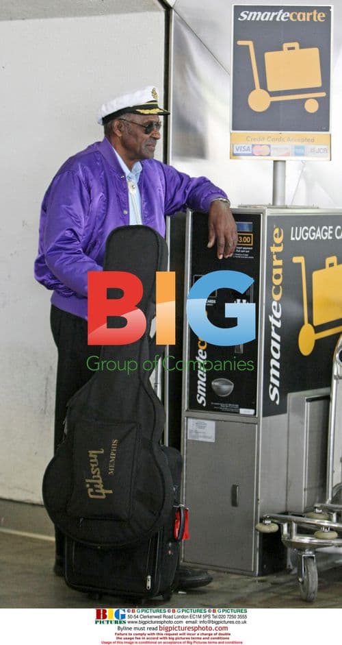 Chuck Berry Arrives at LAX