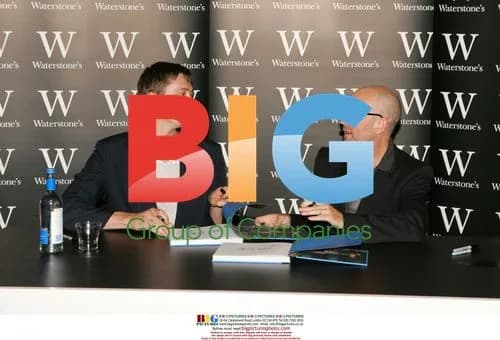 R.E.M. band members sign book at Waterstones Piccadilly