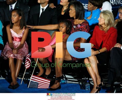 Obamas and Bidens Watch Obama Nomination