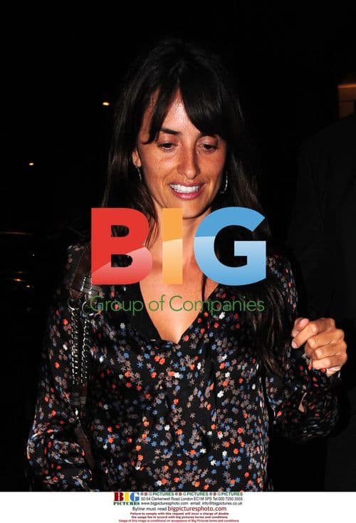 Penelope Cruz and Harvey Weistein Leaving Cipriani