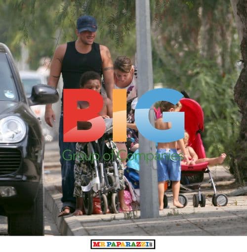 Peter Andre and family on Cyprus holiday