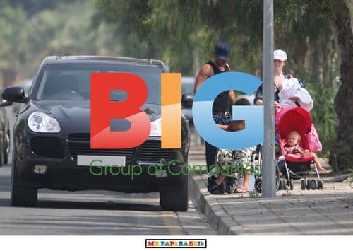 Peter Andre and family on beach vacation in Cyprus