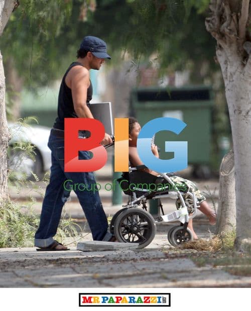 Peter Andre and family seen at beach in Cyprus