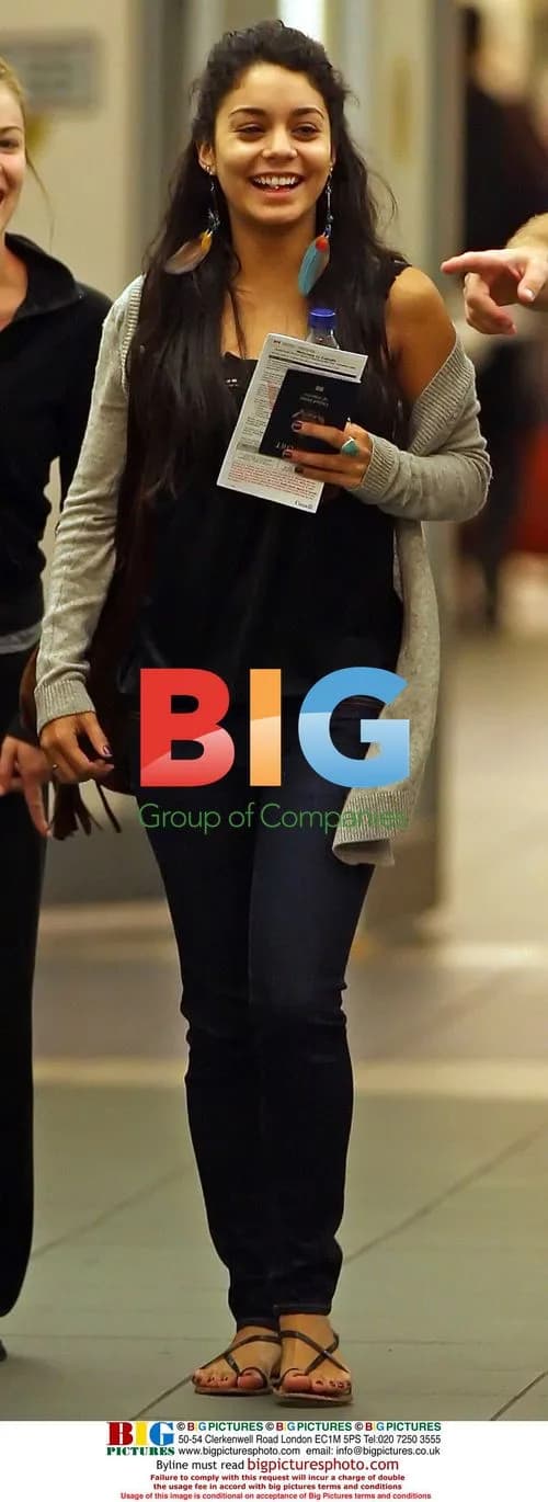 Vanessa Hudgens arrives at YVR Airport