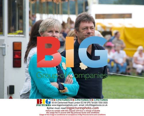 Alan Titchmarsh with wife Alison at Chatsworth Fair
