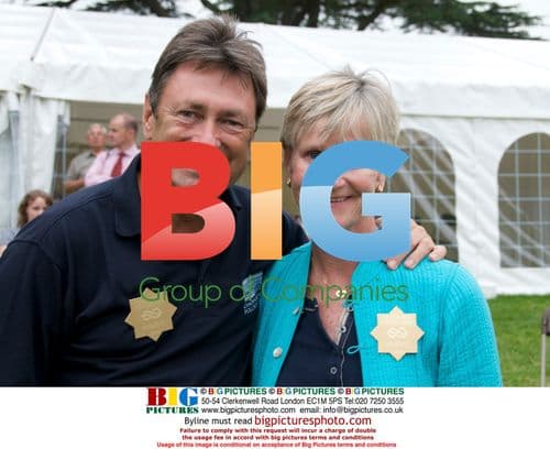 Alan Titchmarsh with wife Alison at Chatsworth Fair