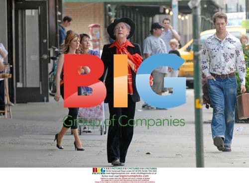 John Hurt as Quentin Crisp on set