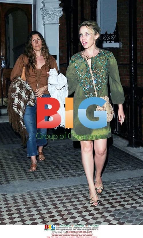 Kylie Mingue and Jake Shears arrive home in London