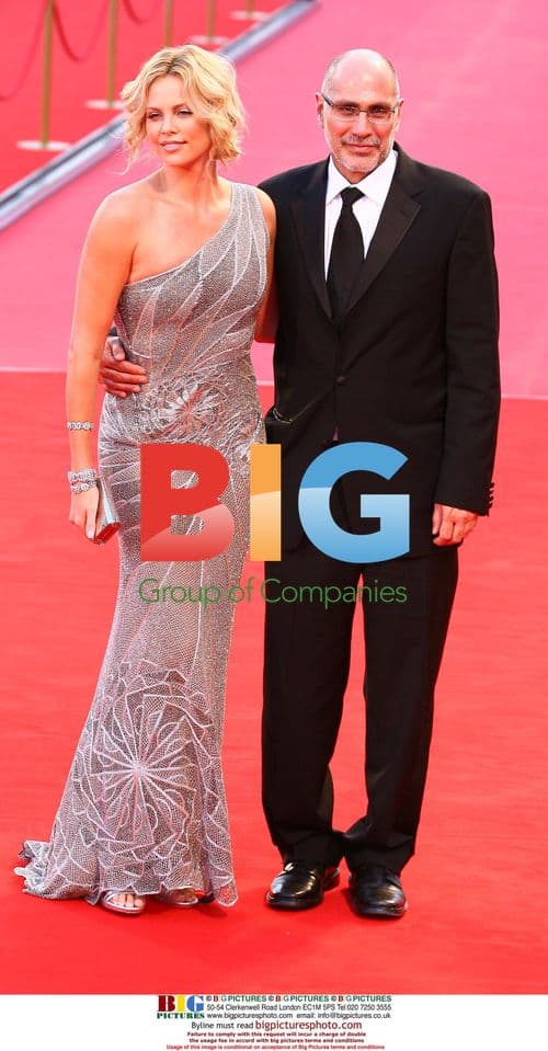 Charlize Theron and Guillermo Arriaga at 'Burning plain' Venice premiere