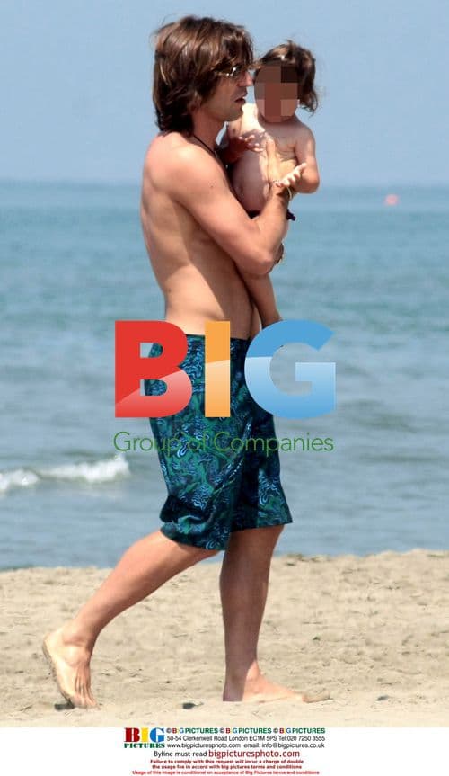 Andrea Pirlo on holiday with family