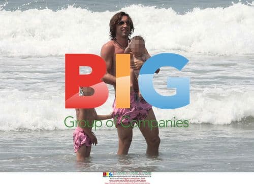 Andrea Pirlo on holiday with family