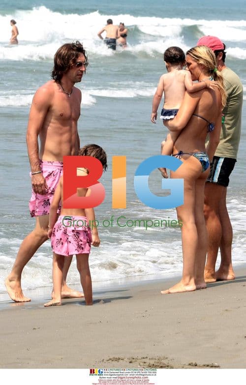 Andrea Pirlo on holiday in Italy