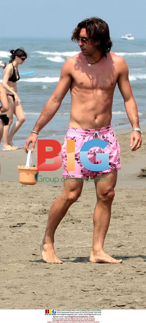 Andrea Pirlo on Family Vacation in Italy