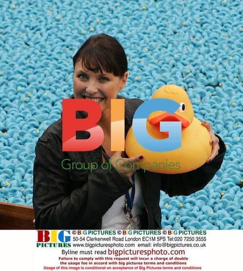 Emma Barton starts The Great British Duck Race