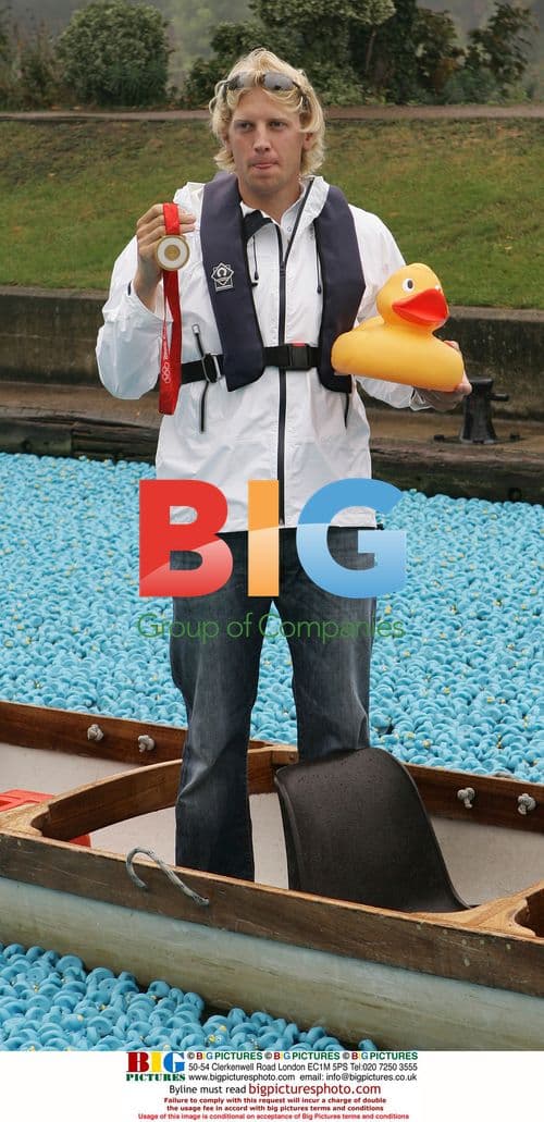 Emma Barton starts Great British Duck Race